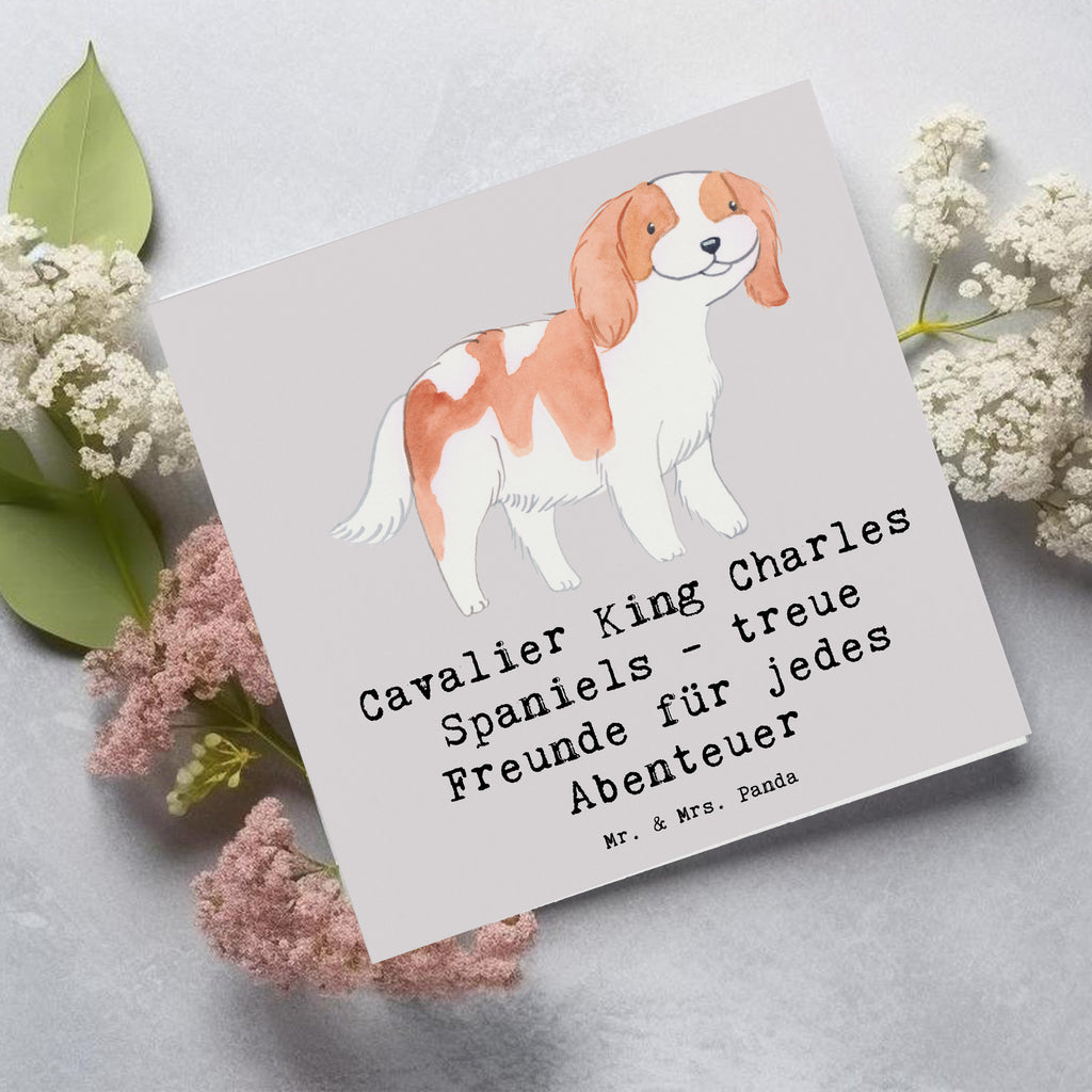 Deluxe Karte Cavalier King Charles Spaniel Freunde Karte, Grußkarte, Klappkarte, Einladungskarte, Glückwunschkarte, Hochzeitskarte, Geburtstagskarte, Hochwertige Grußkarte, Hochwertige Klappkarte, Hund, Hunderasse, Rassehund, Hundebesitzer, Geschenk, Tierfreund, Schenken, Welpe