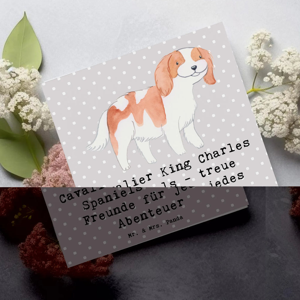 Deluxe Karte Cavalier King Charles Spaniel Freunde Karte, Grußkarte, Klappkarte, Einladungskarte, Glückwunschkarte, Hochzeitskarte, Geburtstagskarte, Hochwertige Grußkarte, Hochwertige Klappkarte, Hund, Hunderasse, Rassehund, Hundebesitzer, Geschenk, Tierfreund, Schenken, Welpe