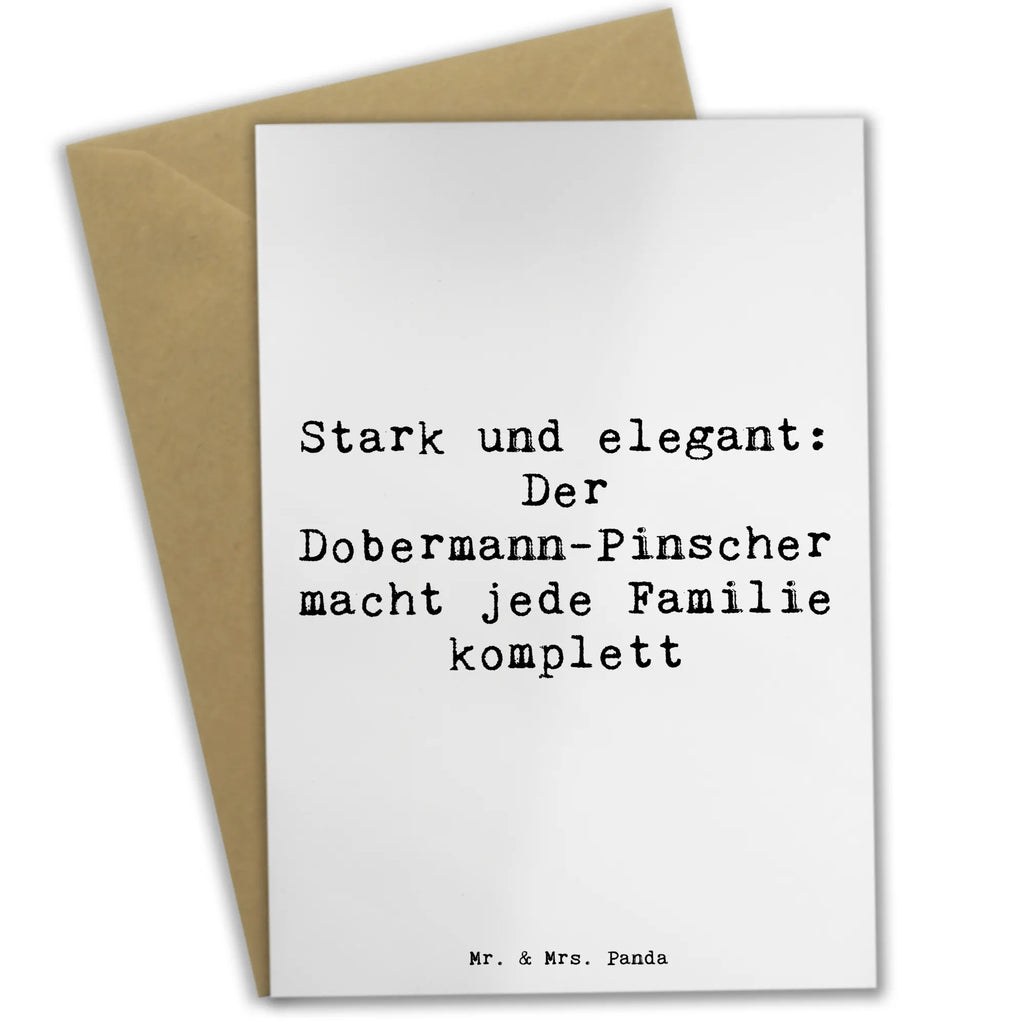 Grußkarte Spruch Dobermann Pinscher Grußkarte, Klappkarte, Einladungskarte, Glückwunschkarte, Hochzeitskarte, Geburtstagskarte, Karte, Ansichtskarten, Hund, Hunderasse, Rassehund, Hundebesitzer, Geschenk, Tierfreund, Schenken, Welpe