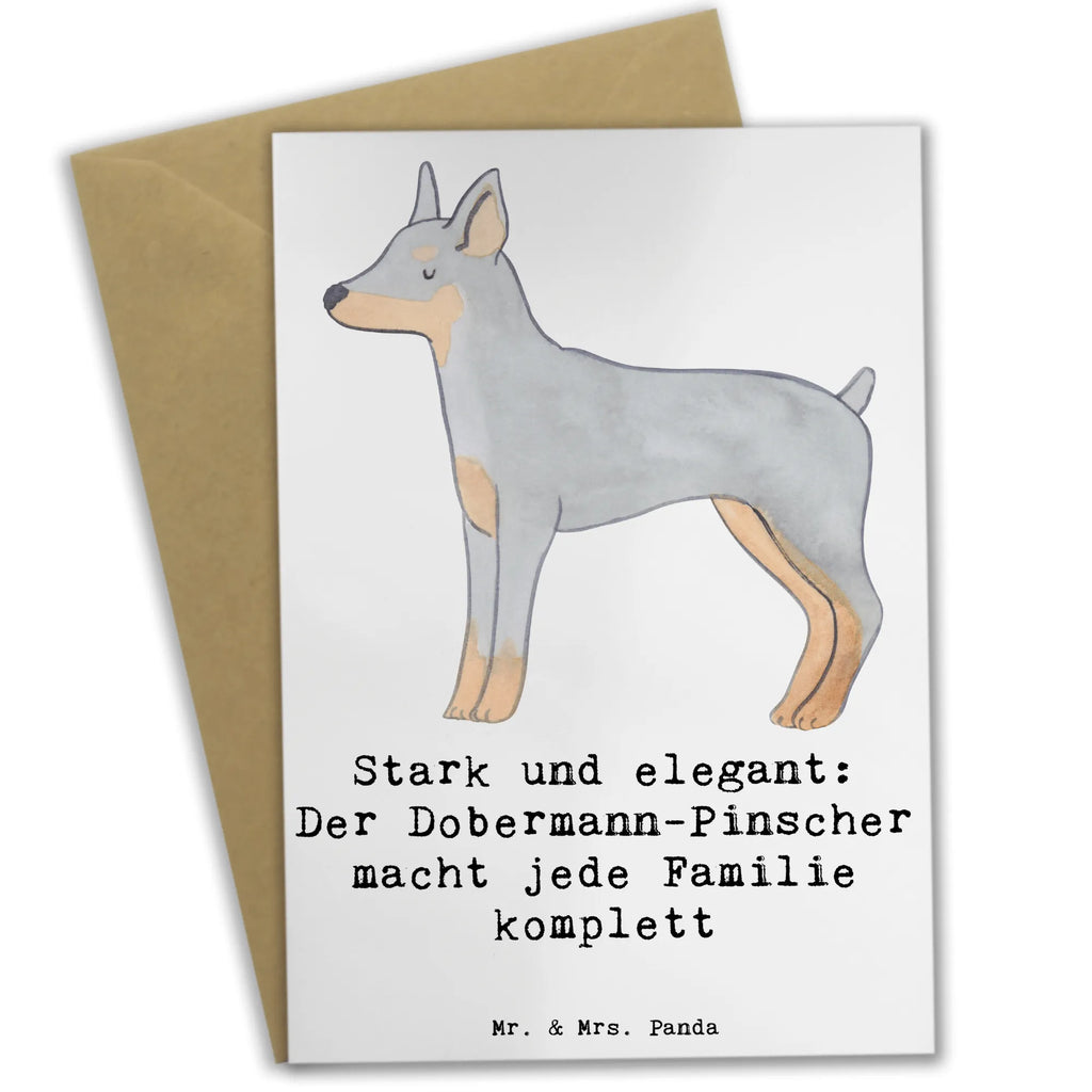 Grußkarte Dobermann Pinscher Grußkarte, Klappkarte, Einladungskarte, Glückwunschkarte, Hochzeitskarte, Geburtstagskarte, Karte, Ansichtskarten, Hund, Hunderasse, Rassehund, Hundebesitzer, Geschenk, Tierfreund, Schenken, Welpe