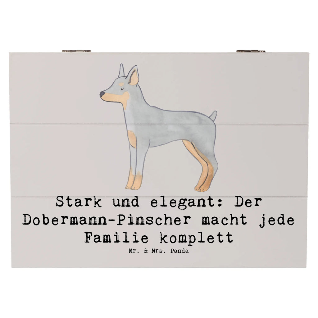 Holzkiste Dobermann Pinscher Holzkiste, Kiste, Schatzkiste, Truhe, Schatulle, XXL, Erinnerungsbox, Erinnerungskiste, Dekokiste, Aufbewahrungsbox, Geschenkbox, Geschenkdose, Hund, Hunderasse, Rassehund, Hundebesitzer, Geschenk, Tierfreund, Schenken, Welpe