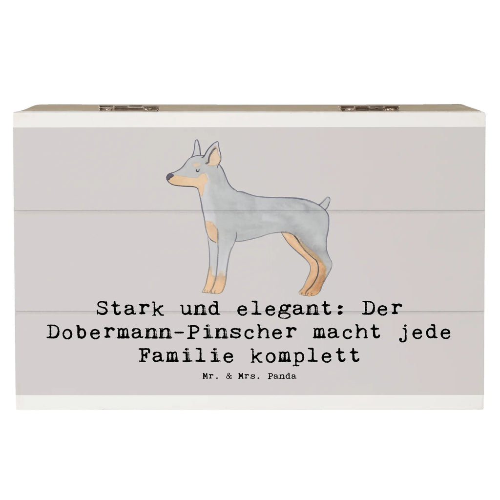 Holzkiste Dobermann Pinscher Holzkiste, Kiste, Schatzkiste, Truhe, Schatulle, XXL, Erinnerungsbox, Erinnerungskiste, Dekokiste, Aufbewahrungsbox, Geschenkbox, Geschenkdose, Hund, Hunderasse, Rassehund, Hundebesitzer, Geschenk, Tierfreund, Schenken, Welpe