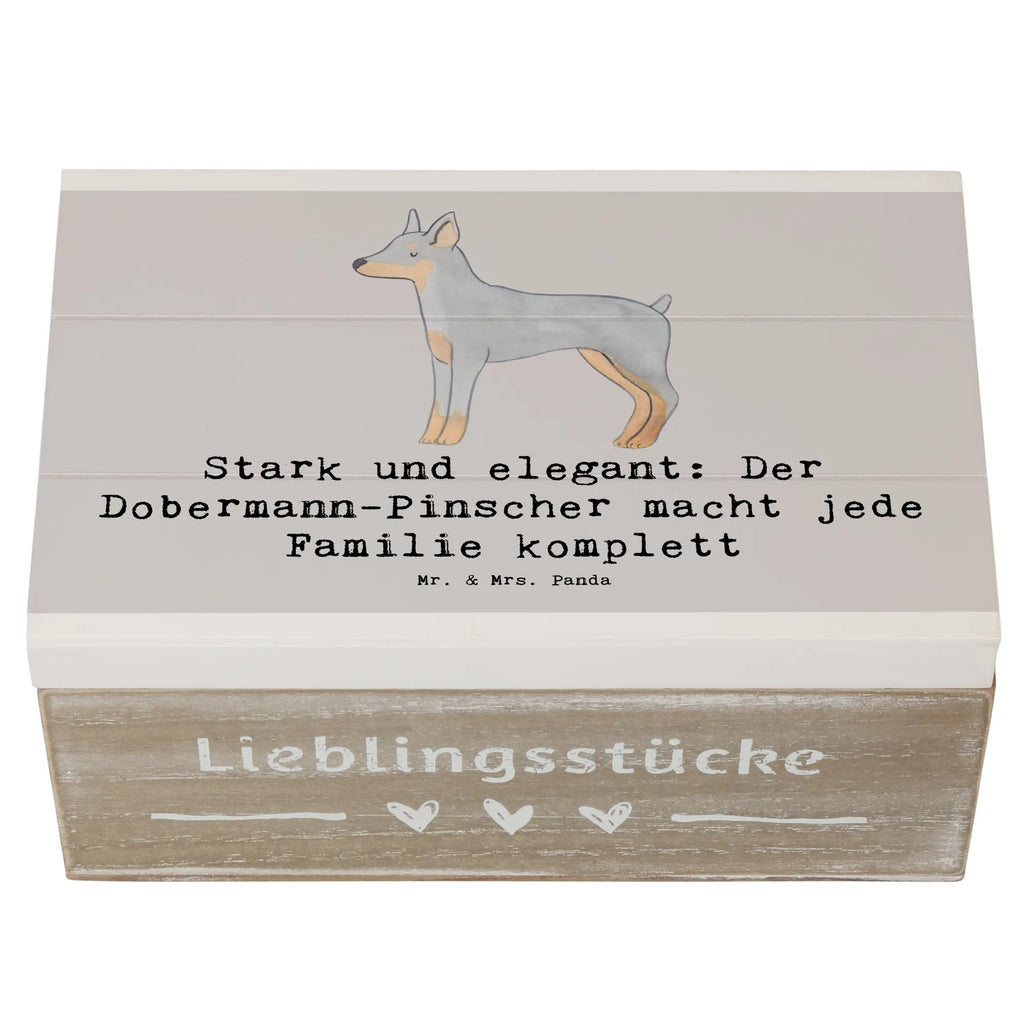 Holzkiste Dobermann Pinscher Holzkiste, Kiste, Schatzkiste, Truhe, Schatulle, XXL, Erinnerungsbox, Erinnerungskiste, Dekokiste, Aufbewahrungsbox, Geschenkbox, Geschenkdose, Hund, Hunderasse, Rassehund, Hundebesitzer, Geschenk, Tierfreund, Schenken, Welpe