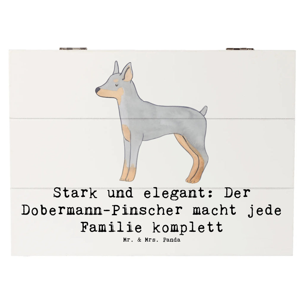 Holzkiste Dobermann Pinscher Holzkiste, Kiste, Schatzkiste, Truhe, Schatulle, XXL, Erinnerungsbox, Erinnerungskiste, Dekokiste, Aufbewahrungsbox, Geschenkbox, Geschenkdose, Hund, Hunderasse, Rassehund, Hundebesitzer, Geschenk, Tierfreund, Schenken, Welpe