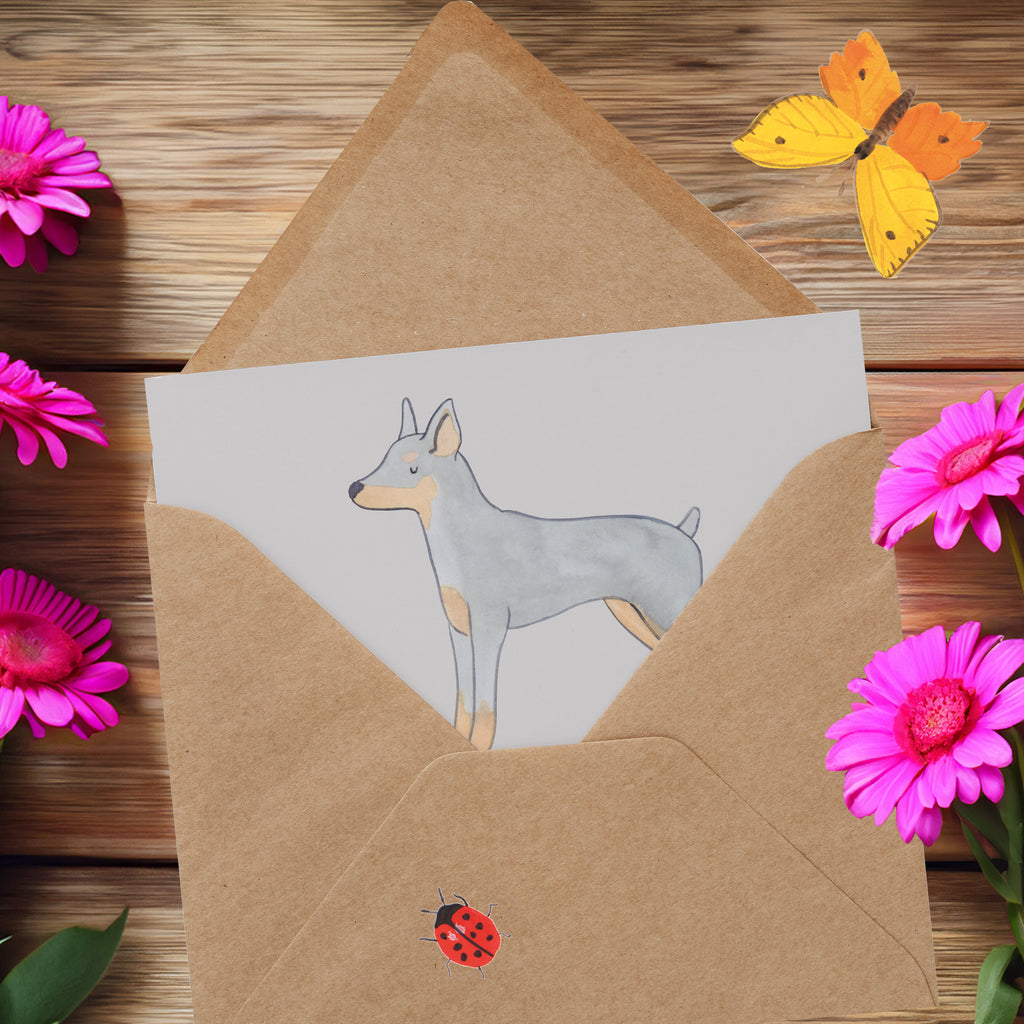 Deluxe Karte Dobermann Pinscher Karte, Grußkarte, Klappkarte, Einladungskarte, Glückwunschkarte, Hochzeitskarte, Geburtstagskarte, Hochwertige Grußkarte, Hochwertige Klappkarte, Hund, Hunderasse, Rassehund, Hundebesitzer, Geschenk, Tierfreund, Schenken, Welpe