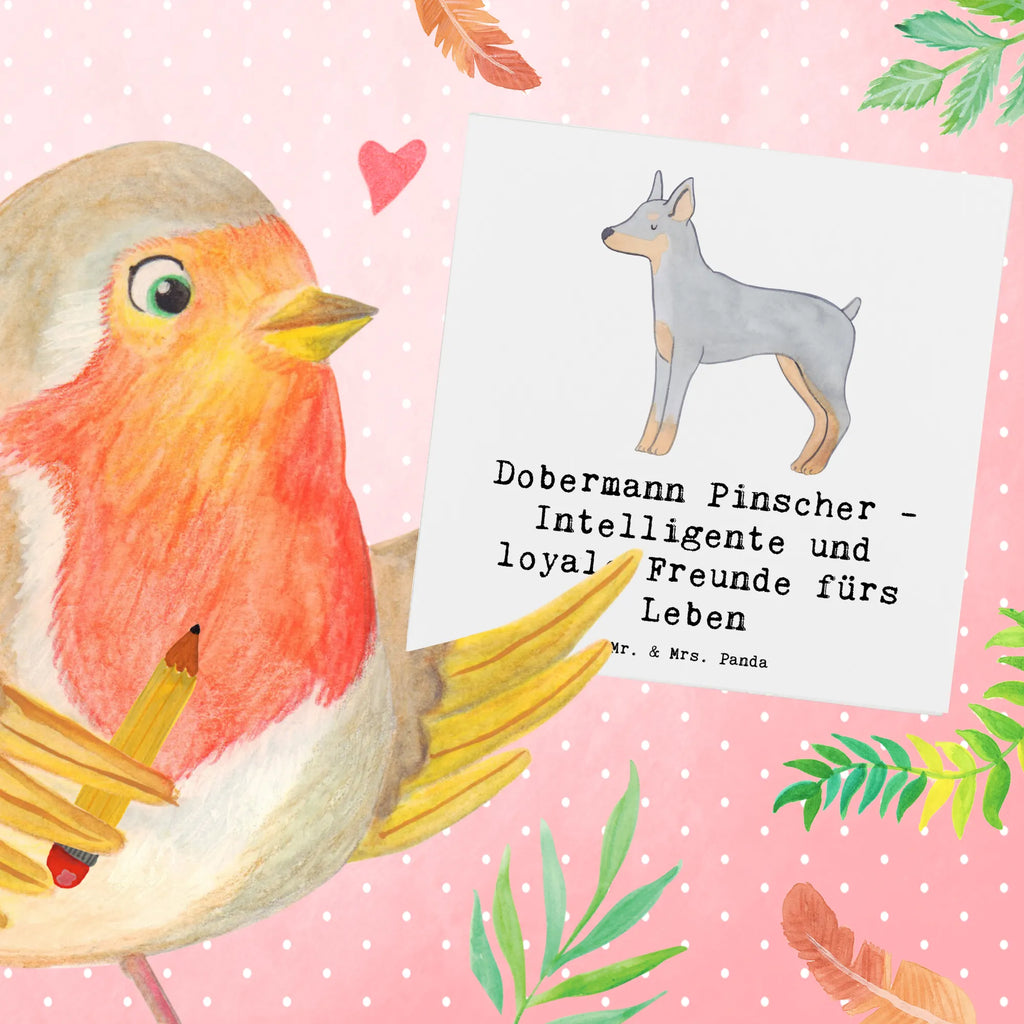 Deluxe Karte Dobermann Pinscher Freund Karte, Grußkarte, Klappkarte, Einladungskarte, Glückwunschkarte, Hochzeitskarte, Geburtstagskarte, Hochwertige Grußkarte, Hochwertige Klappkarte, Hund, Hunderasse, Rassehund, Hundebesitzer, Geschenk, Tierfreund, Schenken, Welpe