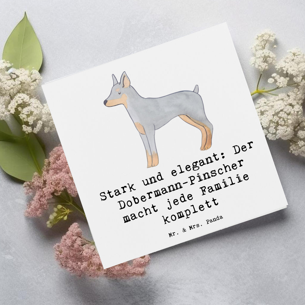 Deluxe Karte Dobermann Pinscher Karte, Grußkarte, Klappkarte, Einladungskarte, Glückwunschkarte, Hochzeitskarte, Geburtstagskarte, Hochwertige Grußkarte, Hochwertige Klappkarte, Hund, Hunderasse, Rassehund, Hundebesitzer, Geschenk, Tierfreund, Schenken, Welpe