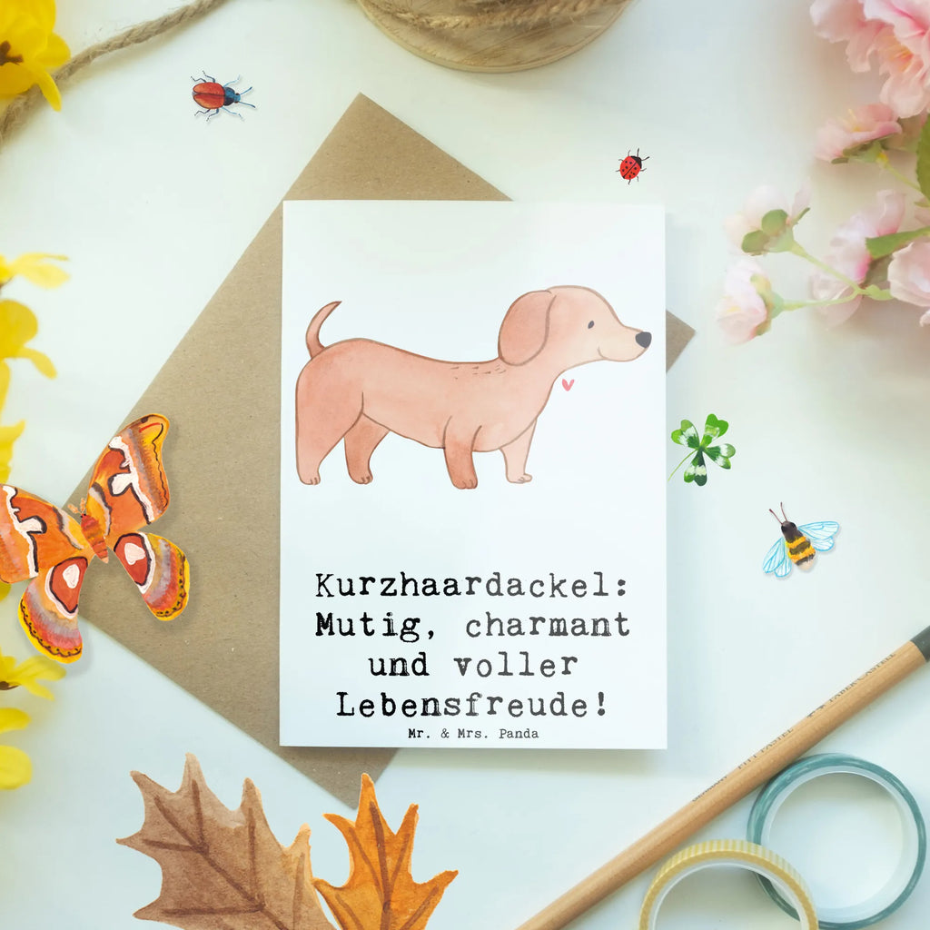 Grußkarte Mutiger Dackel Grußkarte, Klappkarte, Einladungskarte, Glückwunschkarte, Hochzeitskarte, Geburtstagskarte, Karte, Ansichtskarten, Hund, Hunderasse, Rassehund, Hundebesitzer, Geschenk, Tierfreund, Schenken, Welpe