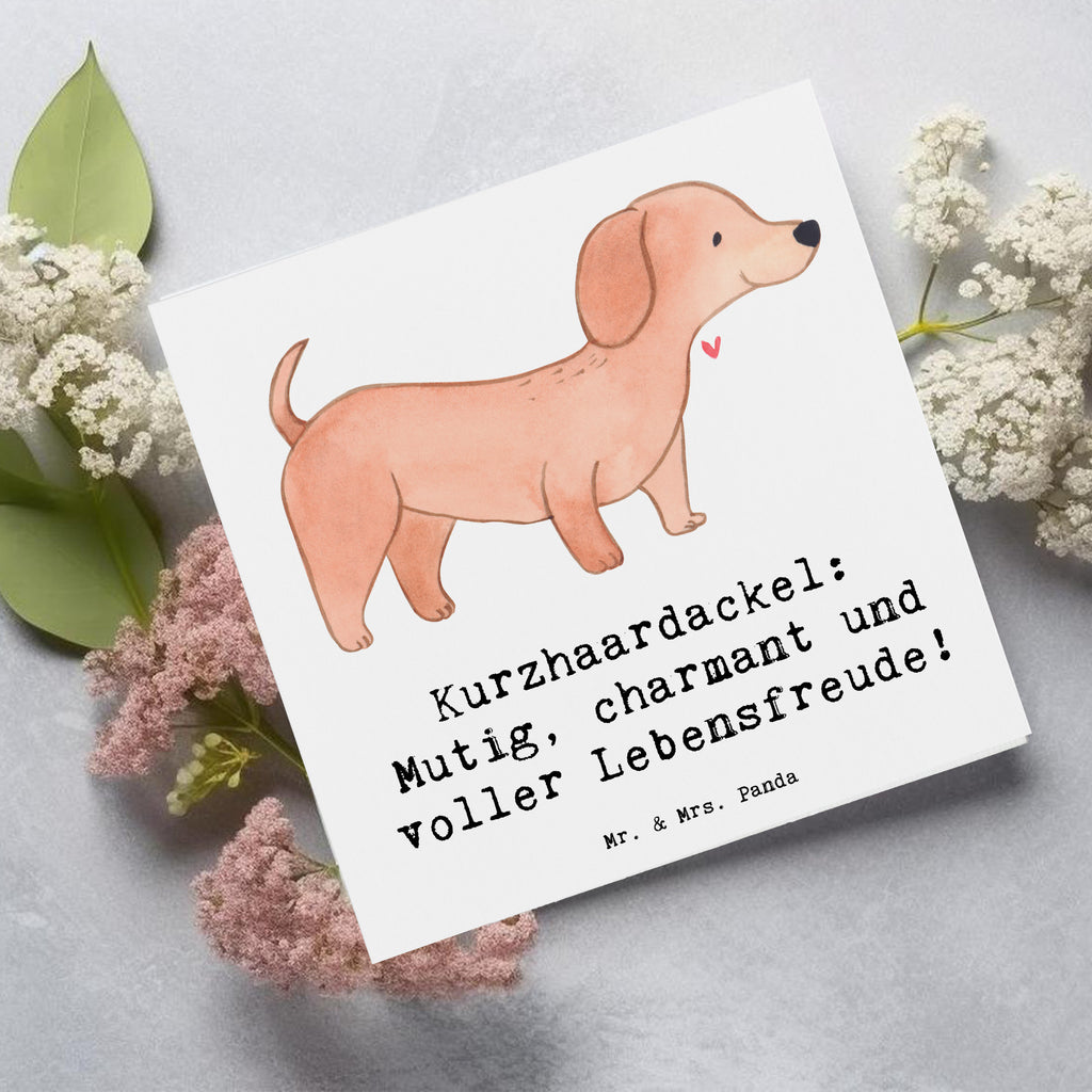 Deluxe Karte Mutiger Dackel Karte, Grußkarte, Klappkarte, Einladungskarte, Glückwunschkarte, Hochzeitskarte, Geburtstagskarte, Hochwertige Grußkarte, Hochwertige Klappkarte, Hund, Hunderasse, Rassehund, Hundebesitzer, Geschenk, Tierfreund, Schenken, Welpe