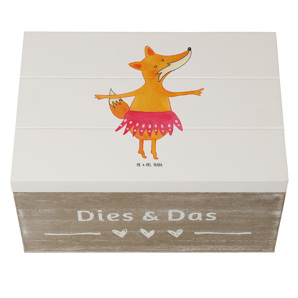 Holzkiste Fuchs Ballerina Holzkiste, Kiste, Schatzkiste, Truhe, Schatulle, XXL, Erinnerungsbox, Erinnerungskiste, Dekokiste, Aufbewahrungsbox, Geschenkbox, Geschenkdose, Fuchs, Fuchs Spruch, Füchse, Füchsin, Ballerina, Ballett, Tänzerin, Tanzen, Party, Einladung, Geburtstag