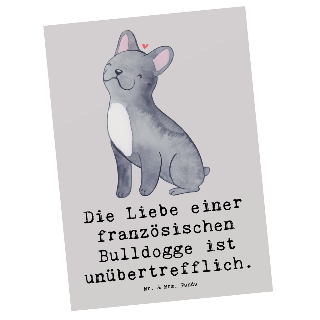 Postkarte Französische Bulldogge Liebe Postkarte, Karte, Geschenkkarte, Grußkarte, Einladung, Ansichtskarte, Geburtstagskarte, Einladungskarte, Dankeskarte, Ansichtskarten, Einladung Geburtstag, Einladungskarten Geburtstag, Hund, Hunderasse, Rassehund, Hundebesitzer, Geschenk, Tierfreund, Schenken, Welpe