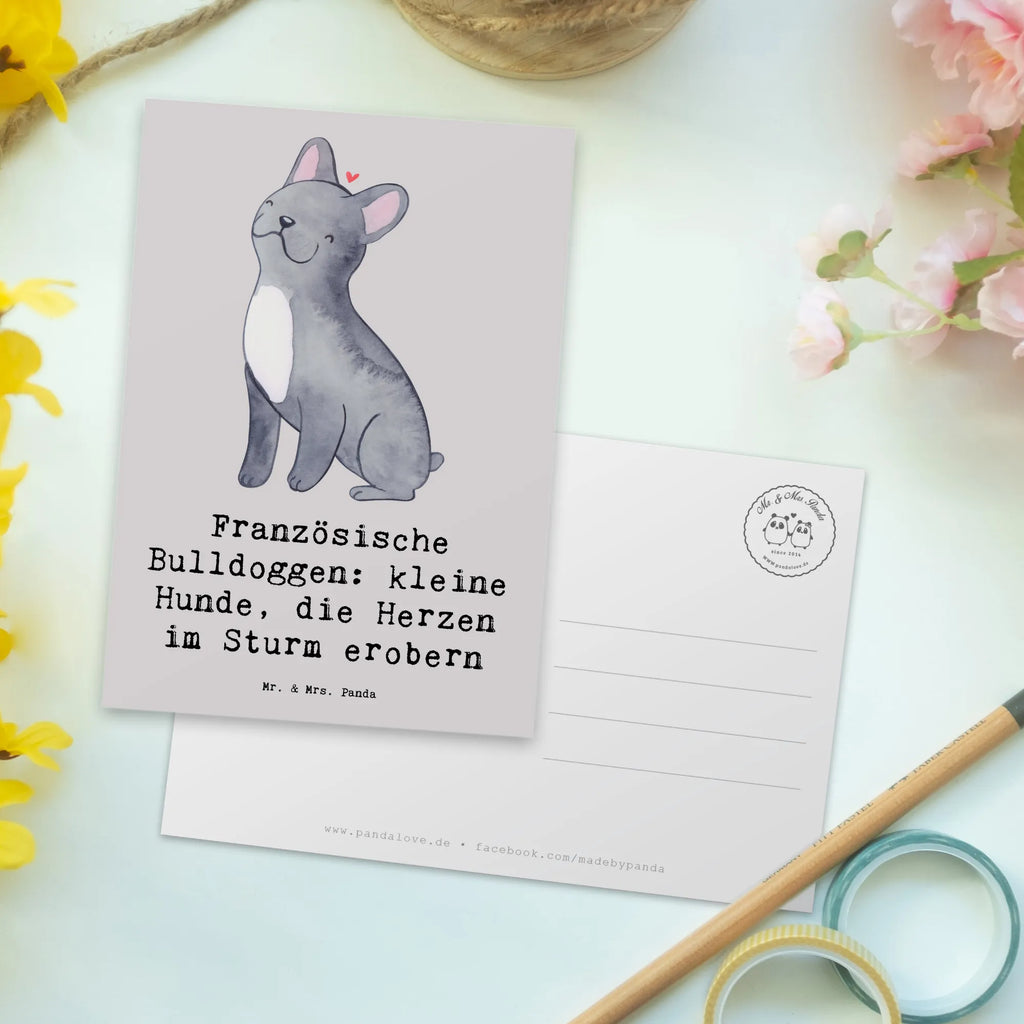 Postkarte Französische Bulldogge Postkarte, Karte, Geschenkkarte, Grußkarte, Einladung, Ansichtskarte, Geburtstagskarte, Einladungskarte, Dankeskarte, Ansichtskarten, Einladung Geburtstag, Einladungskarten Geburtstag, Hund, Hunderasse, Rassehund, Hundebesitzer, Geschenk, Tierfreund, Schenken, Welpe