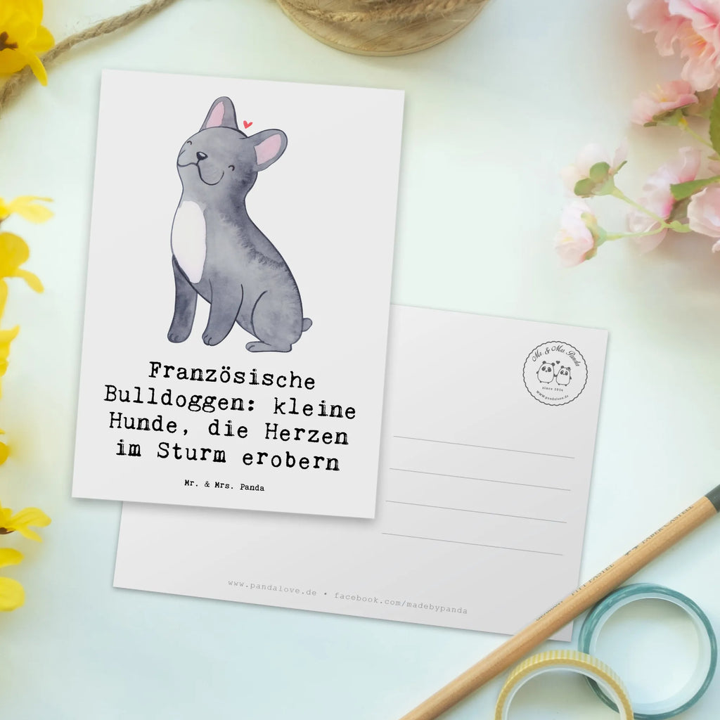 Postkarte Französische Bulldogge Postkarte, Karte, Geschenkkarte, Grußkarte, Einladung, Ansichtskarte, Geburtstagskarte, Einladungskarte, Dankeskarte, Ansichtskarten, Einladung Geburtstag, Einladungskarten Geburtstag, Hund, Hunderasse, Rassehund, Hundebesitzer, Geschenk, Tierfreund, Schenken, Welpe