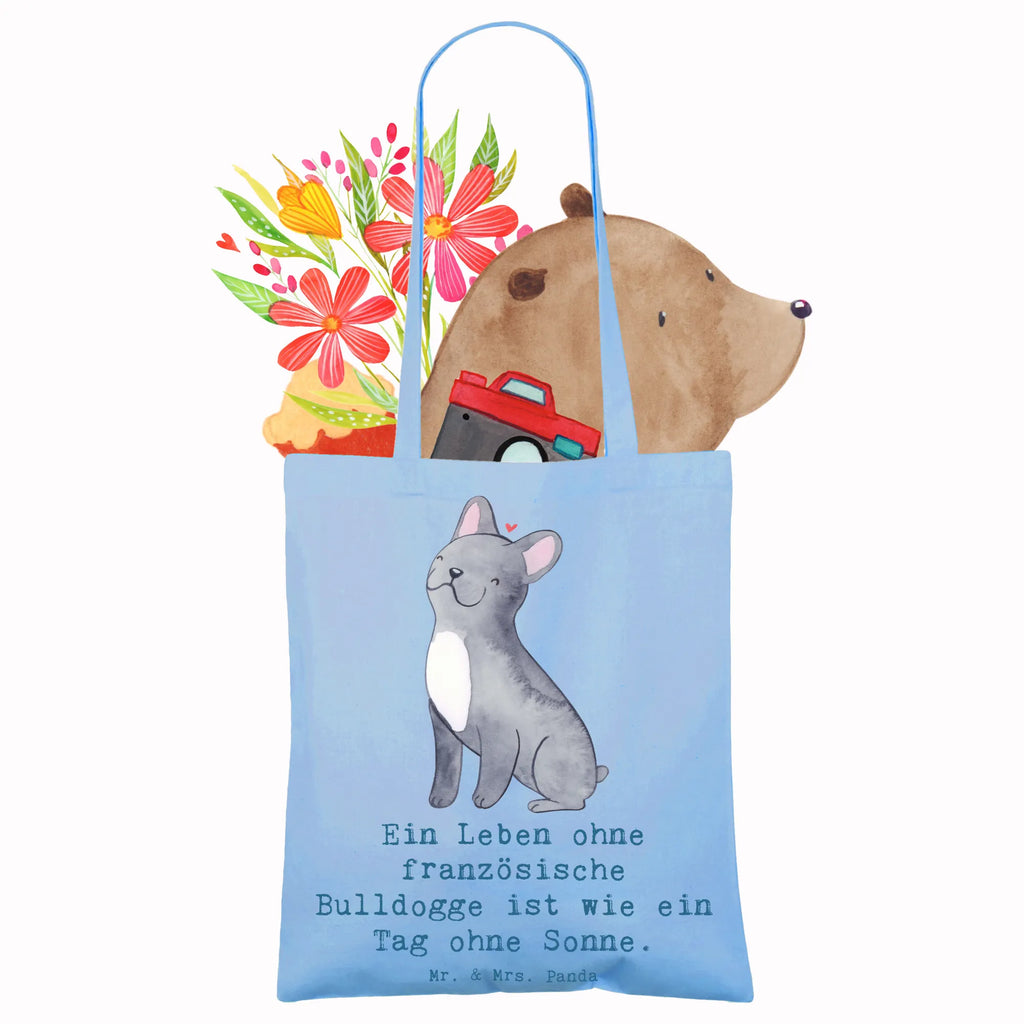 Tragetasche Französische Bulldogge Beuteltasche, Beutel, Einkaufstasche, Jutebeutel, Stoffbeutel, Tasche, Shopper, Umhängetasche, Strandtasche, Schultertasche, Stofftasche, Tragetasche, Badetasche, Jutetasche, Einkaufstüte, Laptoptasche, Hund, Hunderasse, Rassehund, Hundebesitzer, Geschenk, Tierfreund, Schenken, Welpe