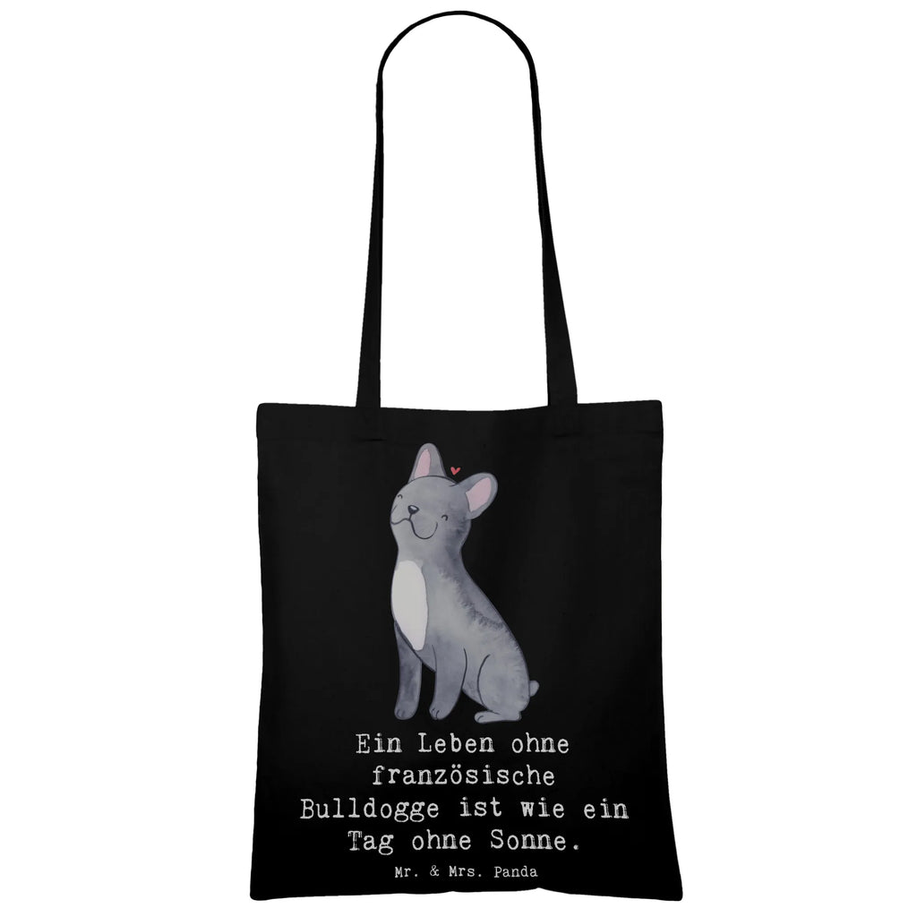 Tragetasche Französische Bulldogge Beuteltasche, Beutel, Einkaufstasche, Jutebeutel, Stoffbeutel, Tasche, Shopper, Umhängetasche, Strandtasche, Schultertasche, Stofftasche, Tragetasche, Badetasche, Jutetasche, Einkaufstüte, Laptoptasche, Hund, Hunderasse, Rassehund, Hundebesitzer, Geschenk, Tierfreund, Schenken, Welpe