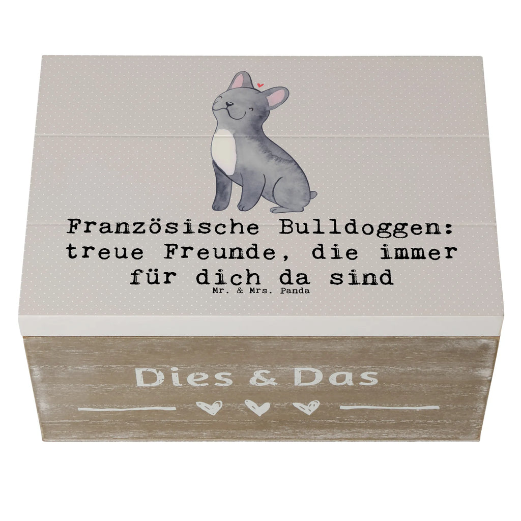 Holzkiste Französische Bulldogge Freund Holzkiste, Kiste, Schatzkiste, Truhe, Schatulle, XXL, Erinnerungsbox, Erinnerungskiste, Dekokiste, Aufbewahrungsbox, Geschenkbox, Geschenkdose, Hund, Hunderasse, Rassehund, Hundebesitzer, Geschenk, Tierfreund, Schenken, Welpe