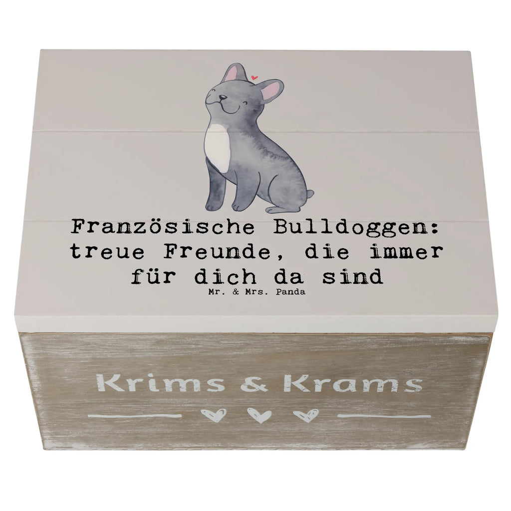 Holzkiste Französische Bulldogge Freund Holzkiste, Kiste, Schatzkiste, Truhe, Schatulle, XXL, Erinnerungsbox, Erinnerungskiste, Dekokiste, Aufbewahrungsbox, Geschenkbox, Geschenkdose, Hund, Hunderasse, Rassehund, Hundebesitzer, Geschenk, Tierfreund, Schenken, Welpe