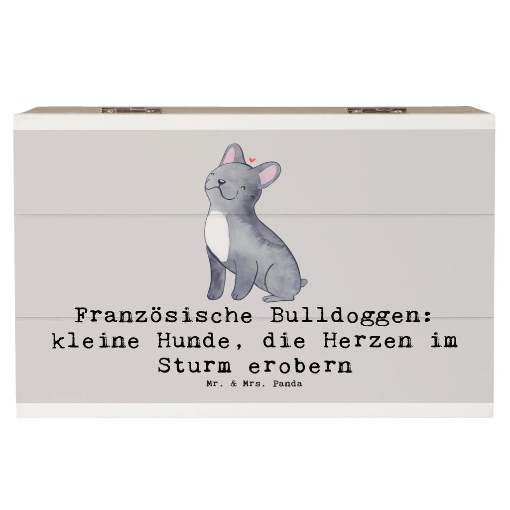 Holzkiste Französische Bulldogge Holzkiste, Kiste, Schatzkiste, Truhe, Schatulle, XXL, Erinnerungsbox, Erinnerungskiste, Dekokiste, Aufbewahrungsbox, Geschenkbox, Geschenkdose, Hund, Hunderasse, Rassehund, Hundebesitzer, Geschenk, Tierfreund, Schenken, Welpe