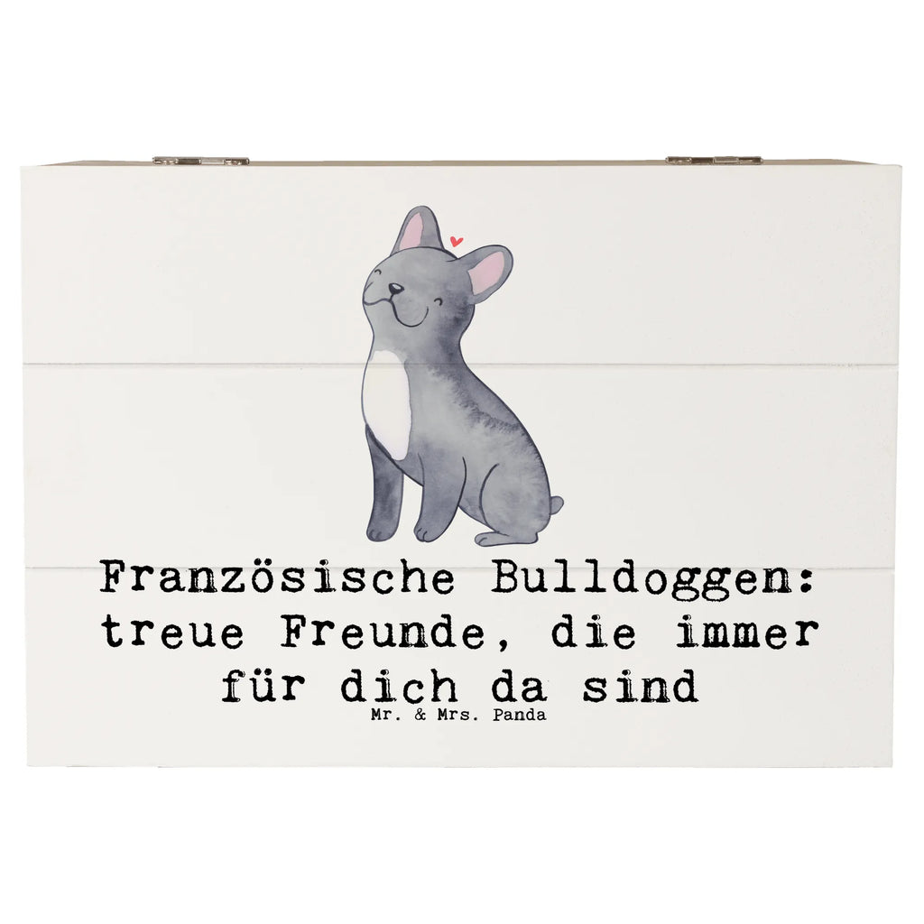 Holzkiste Französische Bulldogge Freund Holzkiste, Kiste, Schatzkiste, Truhe, Schatulle, XXL, Erinnerungsbox, Erinnerungskiste, Dekokiste, Aufbewahrungsbox, Geschenkbox, Geschenkdose, Hund, Hunderasse, Rassehund, Hundebesitzer, Geschenk, Tierfreund, Schenken, Welpe