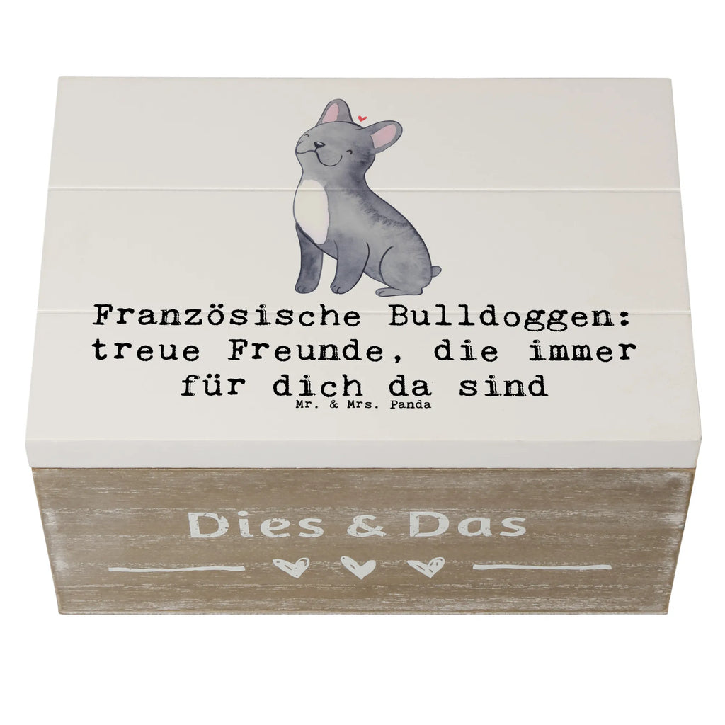 Holzkiste Französische Bulldogge Freund Holzkiste, Kiste, Schatzkiste, Truhe, Schatulle, XXL, Erinnerungsbox, Erinnerungskiste, Dekokiste, Aufbewahrungsbox, Geschenkbox, Geschenkdose, Hund, Hunderasse, Rassehund, Hundebesitzer, Geschenk, Tierfreund, Schenken, Welpe