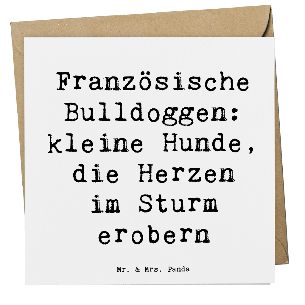 Deluxe Karte Spruch Französische Bulldogge Karte, Grußkarte, Klappkarte, Einladungskarte, Glückwunschkarte, Hochzeitskarte, Geburtstagskarte, Hochwertige Grußkarte, Hochwertige Klappkarte, Hund, Hunderasse, Rassehund, Hundebesitzer, Geschenk, Tierfreund, Schenken, Welpe