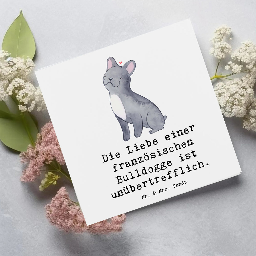 Deluxe Karte Französische Bulldogge Liebe Karte, Grußkarte, Klappkarte, Einladungskarte, Glückwunschkarte, Hochzeitskarte, Geburtstagskarte, Hochwertige Grußkarte, Hochwertige Klappkarte, Hund, Hunderasse, Rassehund, Hundebesitzer, Geschenk, Tierfreund, Schenken, Welpe