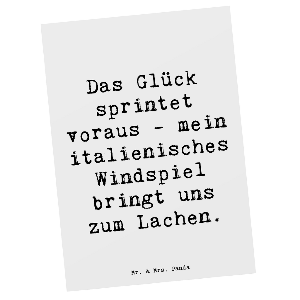 Postkarte Spruch Italienisches Windspiel Glück Postkarte, Karte, Geschenkkarte, Grußkarte, Einladung, Ansichtskarte, Geburtstagskarte, Einladungskarte, Dankeskarte, Ansichtskarten, Einladung Geburtstag, Einladungskarten Geburtstag, Hund, Hunderasse, Rassehund, Hundebesitzer, Geschenk, Tierfreund, Schenken, Welpe