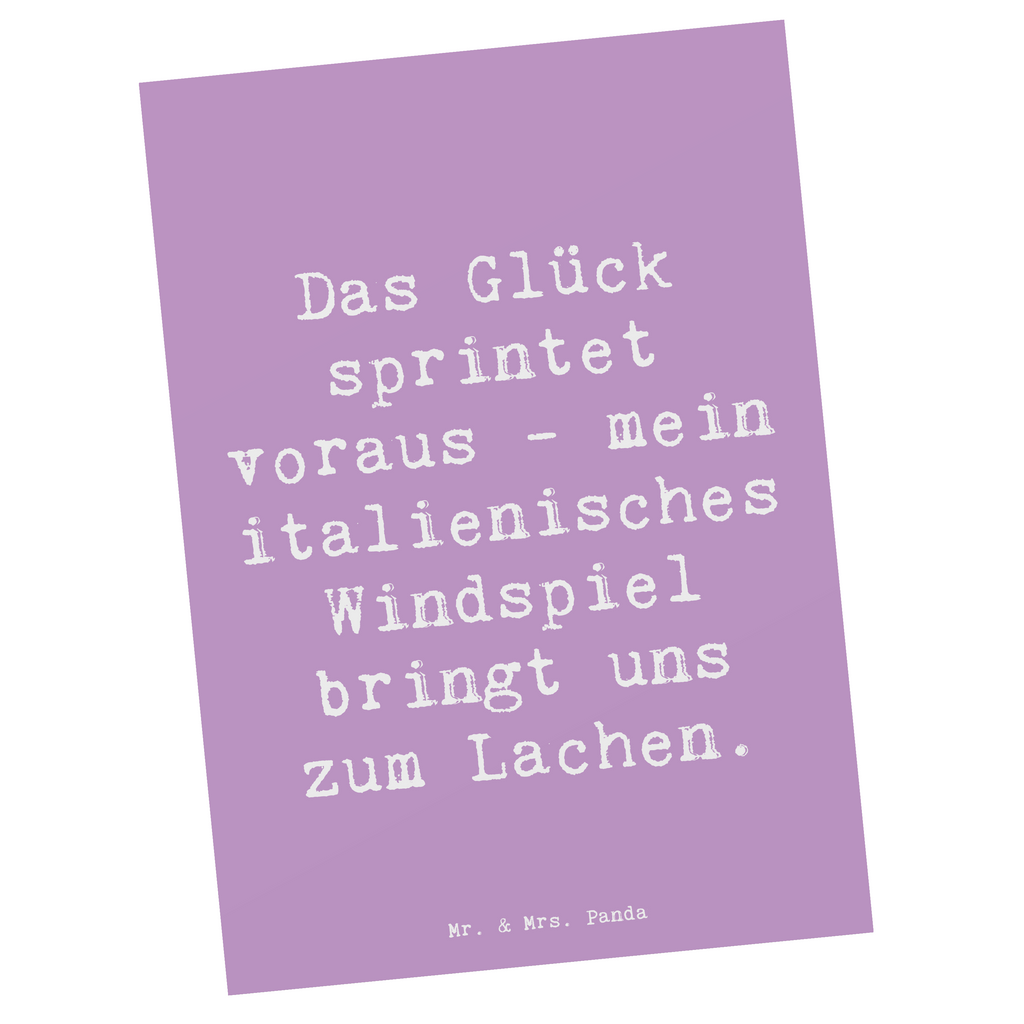 Postkarte Spruch Italienisches Windspiel Glück Postkarte, Karte, Geschenkkarte, Grußkarte, Einladung, Ansichtskarte, Geburtstagskarte, Einladungskarte, Dankeskarte, Ansichtskarten, Einladung Geburtstag, Einladungskarten Geburtstag, Hund, Hunderasse, Rassehund, Hundebesitzer, Geschenk, Tierfreund, Schenken, Welpe