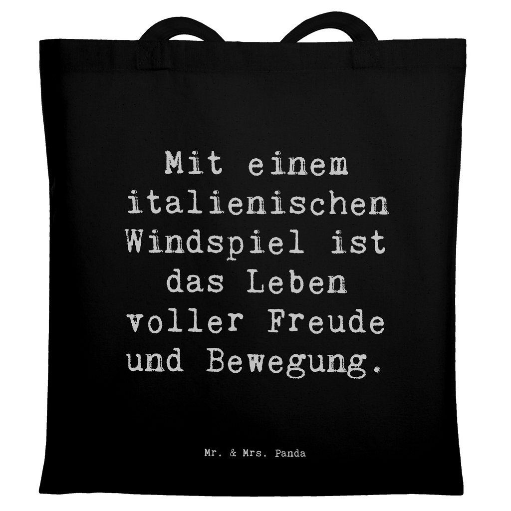 Tragetasche Spruch Italienisches Windspiel Glück Beuteltasche, Beutel, Einkaufstasche, Jutebeutel, Stoffbeutel, Tasche, Shopper, Umhängetasche, Strandtasche, Schultertasche, Stofftasche, Tragetasche, Badetasche, Jutetasche, Einkaufstüte, Laptoptasche, Hund, Hunderasse, Rassehund, Hundebesitzer, Geschenk, Tierfreund, Schenken, Welpe