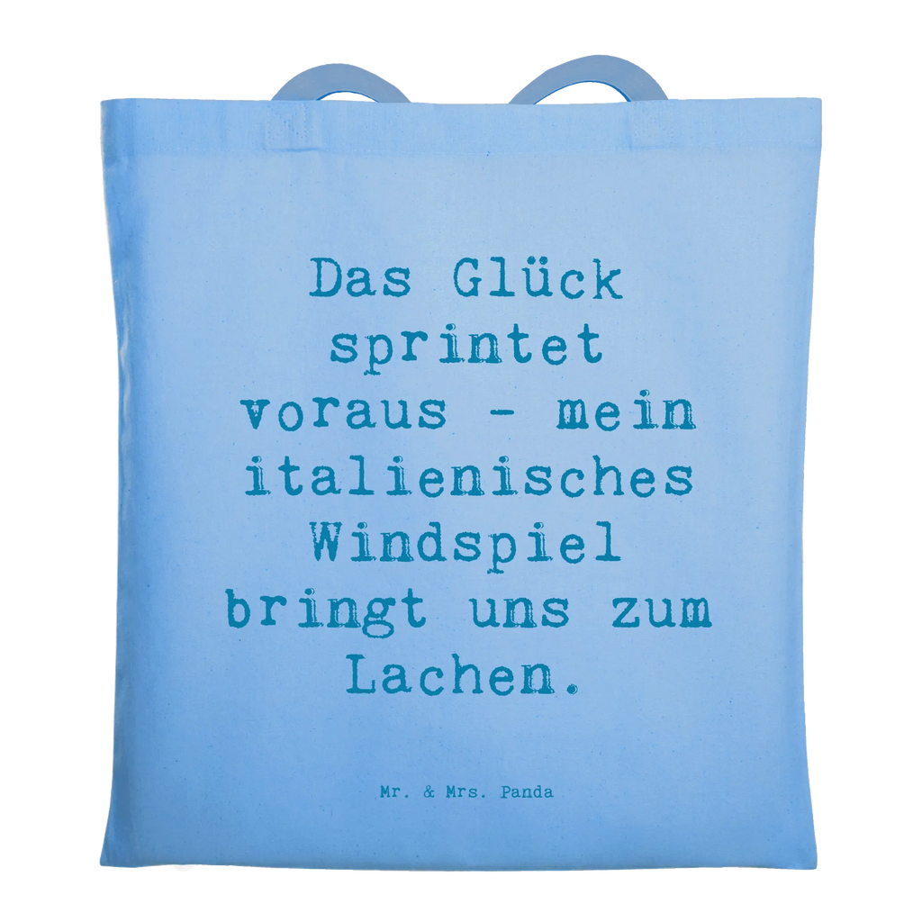 Tragetasche Spruch Italienisches Windspiel Glück Beuteltasche, Beutel, Einkaufstasche, Jutebeutel, Stoffbeutel, Tasche, Shopper, Umhängetasche, Strandtasche, Schultertasche, Stofftasche, Tragetasche, Badetasche, Jutetasche, Einkaufstüte, Laptoptasche, Hund, Hunderasse, Rassehund, Hundebesitzer, Geschenk, Tierfreund, Schenken, Welpe