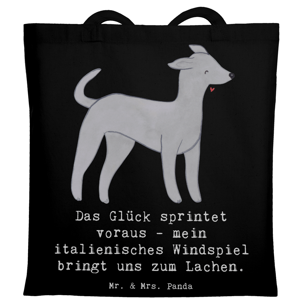 Tragetasche Italienisches Windspiel Glück Beuteltasche, Beutel, Einkaufstasche, Jutebeutel, Stoffbeutel, Tasche, Shopper, Umhängetasche, Strandtasche, Schultertasche, Stofftasche, Tragetasche, Badetasche, Jutetasche, Einkaufstüte, Laptoptasche, Hund, Hunderasse, Rassehund, Hundebesitzer, Geschenk, Tierfreund, Schenken, Welpe