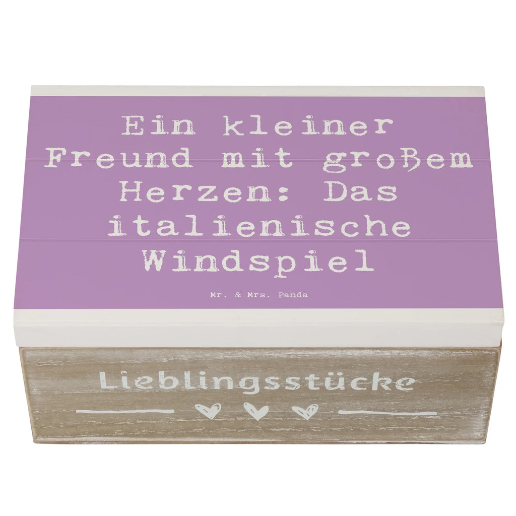 Holzkiste Spruch Italienisches Windspiel Holzkiste, Kiste, Schatzkiste, Truhe, Schatulle, XXL, Erinnerungsbox, Erinnerungskiste, Dekokiste, Aufbewahrungsbox, Geschenkbox, Geschenkdose, Hund, Hunderasse, Rassehund, Hundebesitzer, Geschenk, Tierfreund, Schenken, Welpe