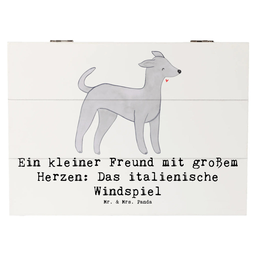 Holzkiste Italienisches Windspiel Holzkiste, Kiste, Schatzkiste, Truhe, Schatulle, XXL, Erinnerungsbox, Erinnerungskiste, Dekokiste, Aufbewahrungsbox, Geschenkbox, Geschenkdose, Hund, Hunderasse, Rassehund, Hundebesitzer, Geschenk, Tierfreund, Schenken, Welpe