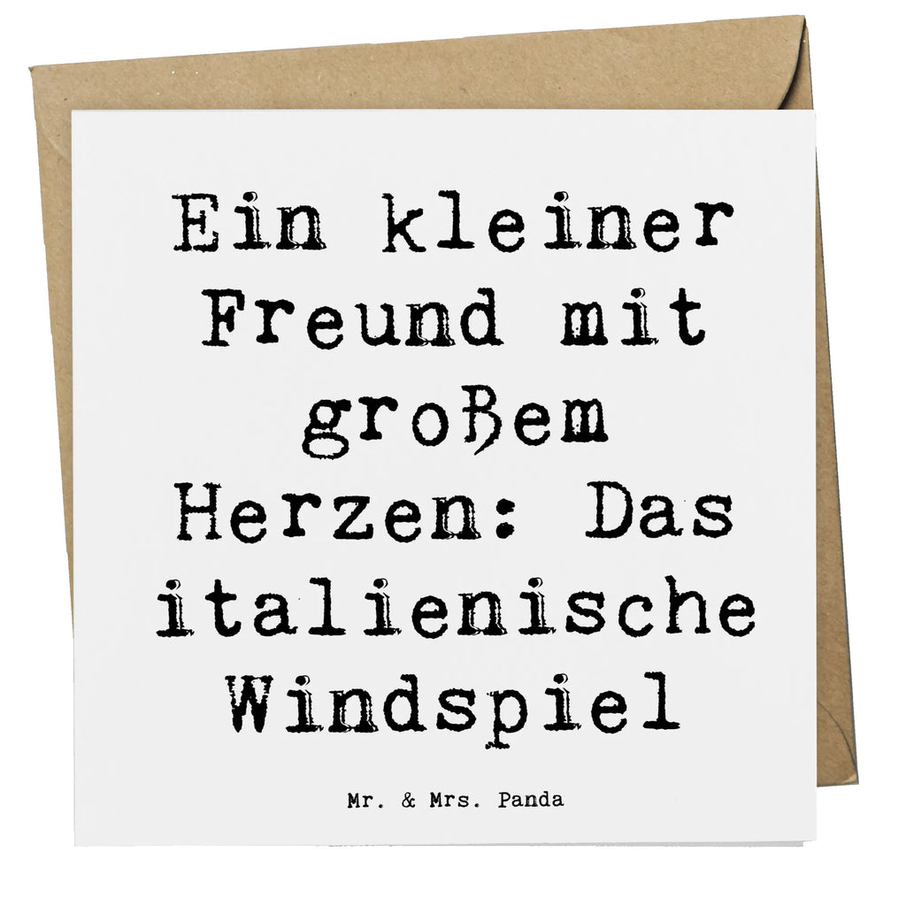 Deluxe Karte Spruch Italienisches Windspiel Karte, Grußkarte, Klappkarte, Einladungskarte, Glückwunschkarte, Hochzeitskarte, Geburtstagskarte, Hochwertige Grußkarte, Hochwertige Klappkarte, Hund, Hunderasse, Rassehund, Hundebesitzer, Geschenk, Tierfreund, Schenken, Welpe