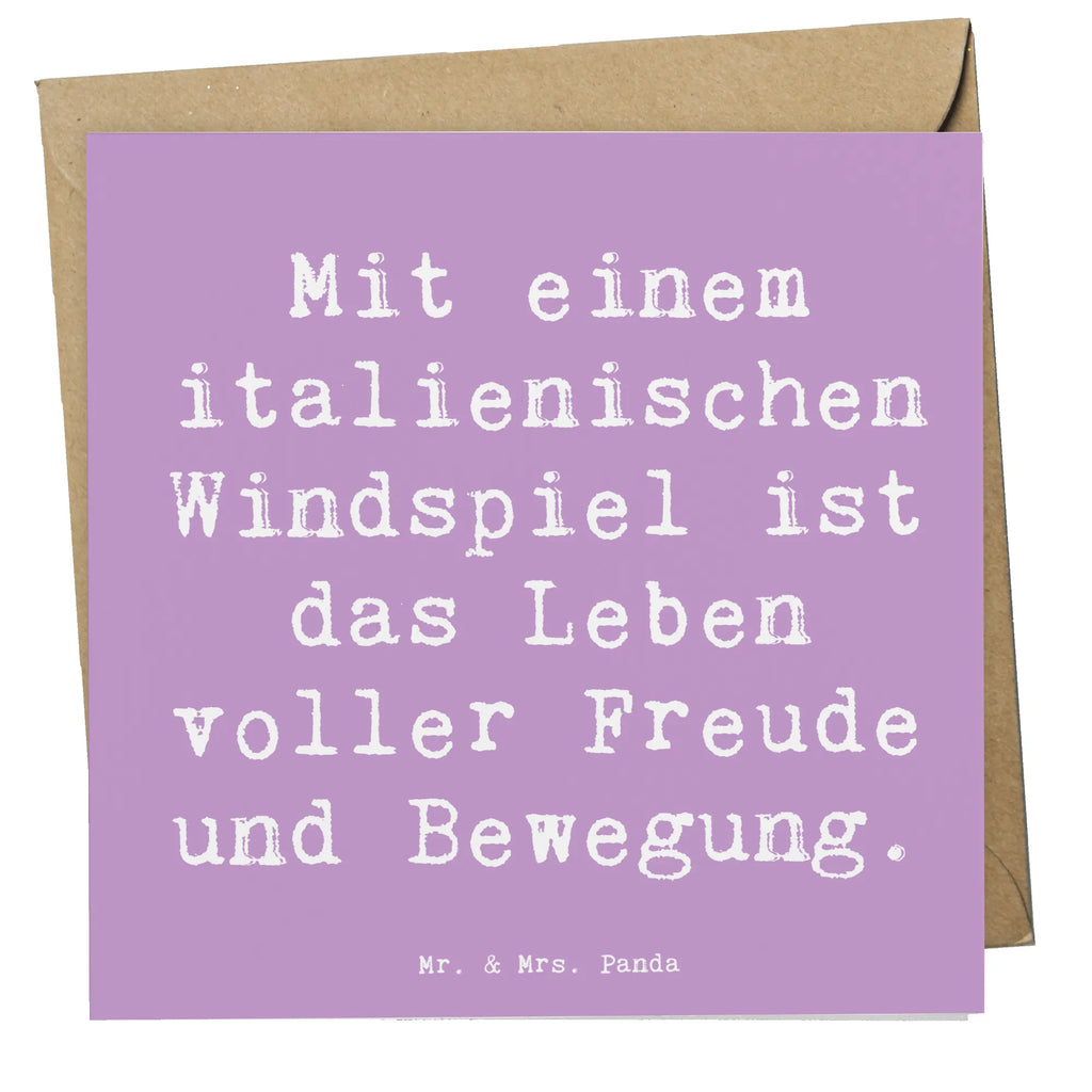 Deluxe Karte Spruch Italienisches Windspiel Glück Karte, Grußkarte, Klappkarte, Einladungskarte, Glückwunschkarte, Hochzeitskarte, Geburtstagskarte, Hochwertige Grußkarte, Hochwertige Klappkarte, Hund, Hunderasse, Rassehund, Hundebesitzer, Geschenk, Tierfreund, Schenken, Welpe