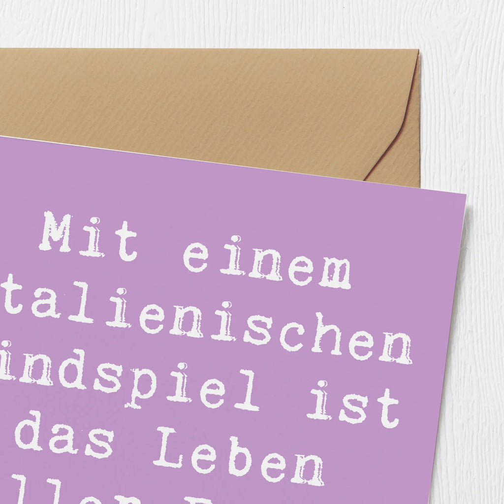 Deluxe Karte Spruch Italienisches Windspiel Glück Karte, Grußkarte, Klappkarte, Einladungskarte, Glückwunschkarte, Hochzeitskarte, Geburtstagskarte, Hochwertige Grußkarte, Hochwertige Klappkarte, Hund, Hunderasse, Rassehund, Hundebesitzer, Geschenk, Tierfreund, Schenken, Welpe