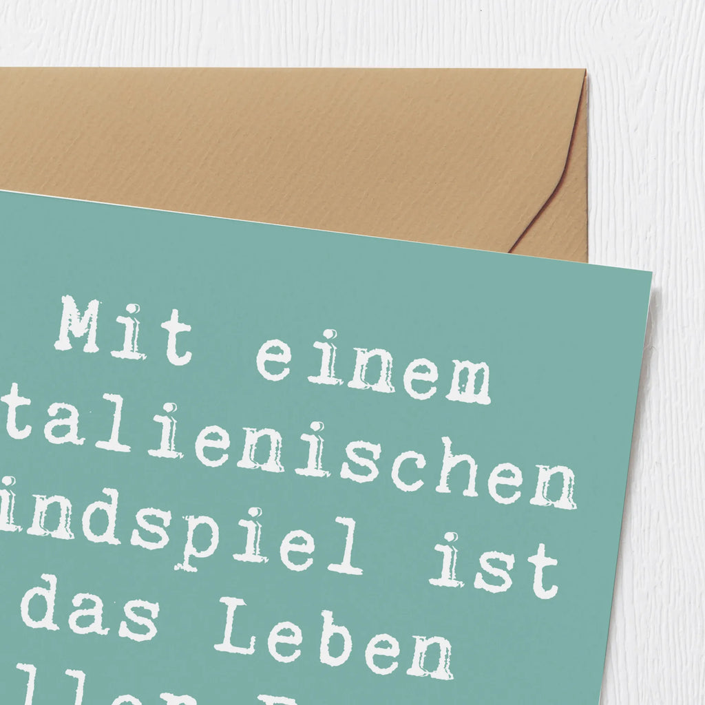 Deluxe Karte Spruch Italienisches Windspiel Glück Karte, Grußkarte, Klappkarte, Einladungskarte, Glückwunschkarte, Hochzeitskarte, Geburtstagskarte, Hochwertige Grußkarte, Hochwertige Klappkarte, Hund, Hunderasse, Rassehund, Hundebesitzer, Geschenk, Tierfreund, Schenken, Welpe