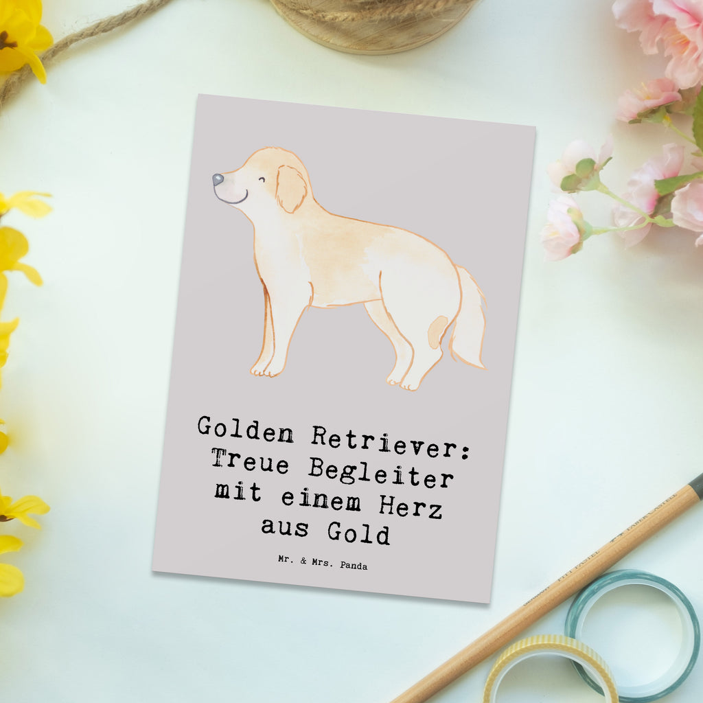 Postkarte Golden Retriever Freund Postkarte, Karte, Geschenkkarte, Grußkarte, Einladung, Ansichtskarte, Geburtstagskarte, Einladungskarte, Dankeskarte, Ansichtskarten, Einladung Geburtstag, Einladungskarten Geburtstag, Hund, Hunderasse, Rassehund, Hundebesitzer, Geschenk, Tierfreund, Schenken, Welpe