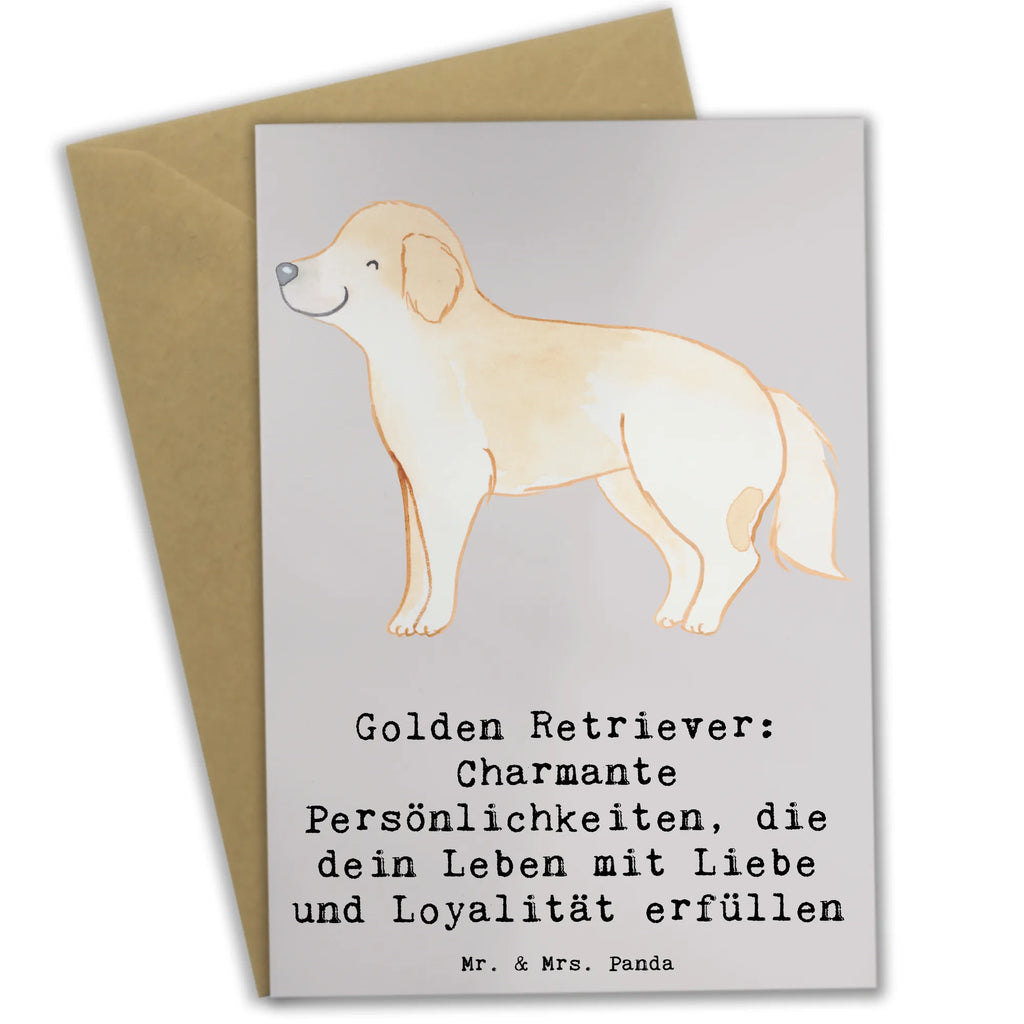 Grußkarte Golden Retriever Charme Grußkarte, Klappkarte, Einladungskarte, Glückwunschkarte, Hochzeitskarte, Geburtstagskarte, Karte, Ansichtskarten, Hund, Hunderasse, Rassehund, Hundebesitzer, Geschenk, Tierfreund, Schenken, Welpe