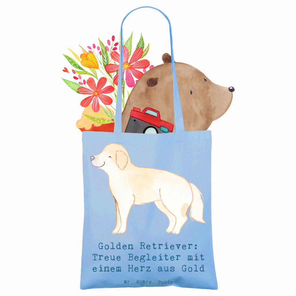 Tragetasche Golden Retriever Freund Beuteltasche, Beutel, Einkaufstasche, Jutebeutel, Stoffbeutel, Tasche, Shopper, Umhängetasche, Strandtasche, Schultertasche, Stofftasche, Tragetasche, Badetasche, Jutetasche, Einkaufstüte, Laptoptasche, Hund, Hunderasse, Rassehund, Hundebesitzer, Geschenk, Tierfreund, Schenken, Welpe