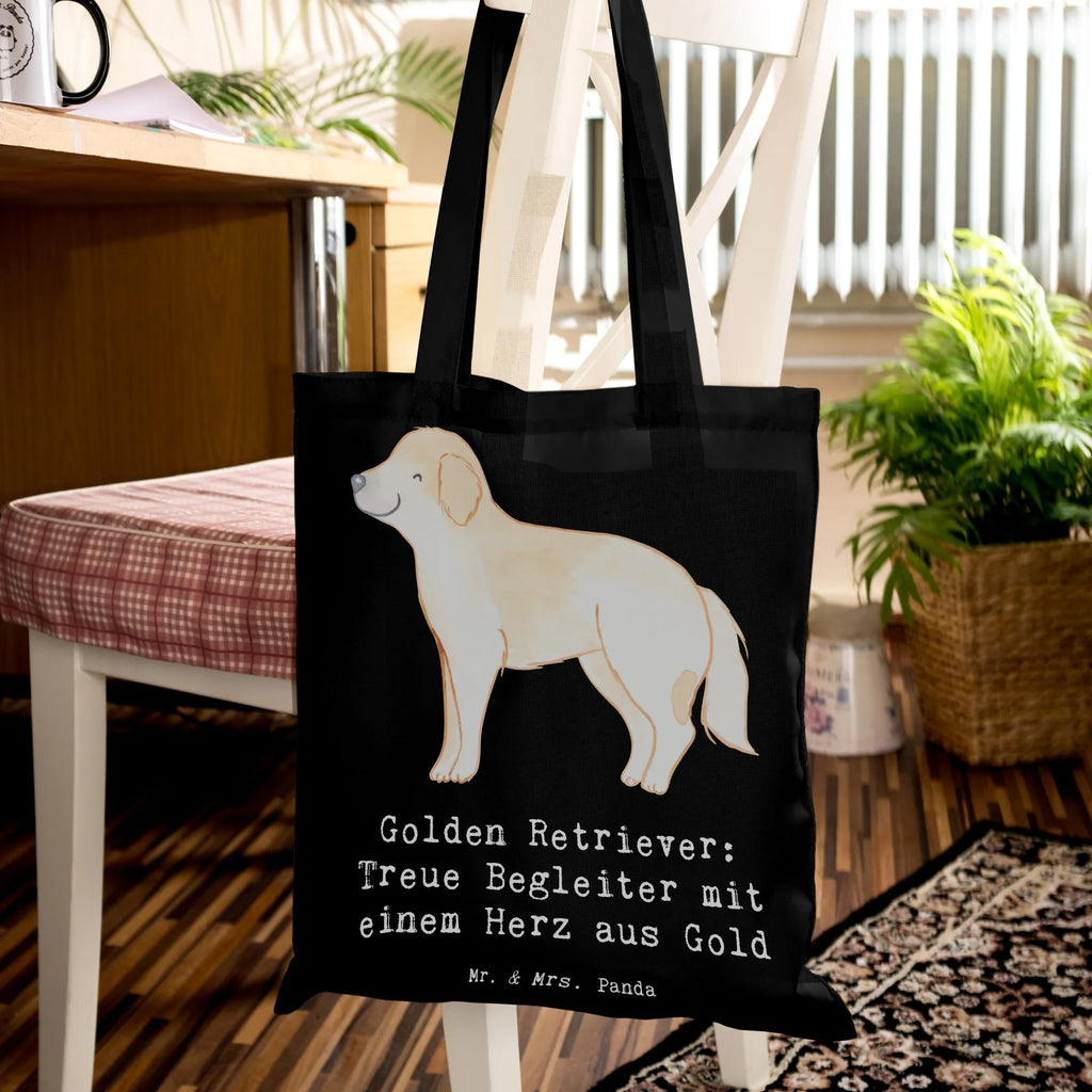 Tragetasche Golden Retriever Freund Beuteltasche, Beutel, Einkaufstasche, Jutebeutel, Stoffbeutel, Tasche, Shopper, Umhängetasche, Strandtasche, Schultertasche, Stofftasche, Tragetasche, Badetasche, Jutetasche, Einkaufstüte, Laptoptasche, Hund, Hunderasse, Rassehund, Hundebesitzer, Geschenk, Tierfreund, Schenken, Welpe