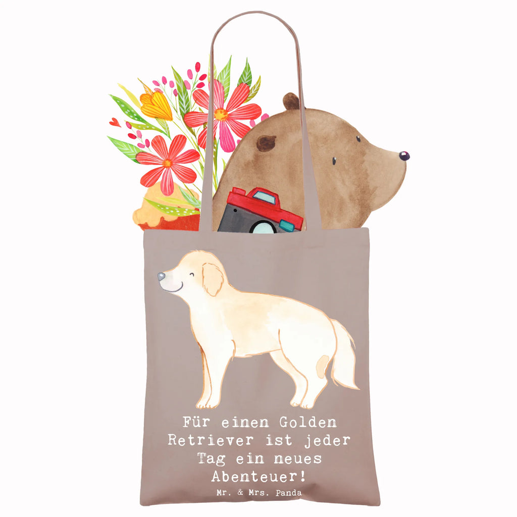 Tragetasche Golden Retriever Abenteuer Beuteltasche, Beutel, Einkaufstasche, Jutebeutel, Stoffbeutel, Tasche, Shopper, Umhängetasche, Strandtasche, Schultertasche, Stofftasche, Tragetasche, Badetasche, Jutetasche, Einkaufstüte, Laptoptasche, Hund, Hunderasse, Rassehund, Hundebesitzer, Geschenk, Tierfreund, Schenken, Welpe