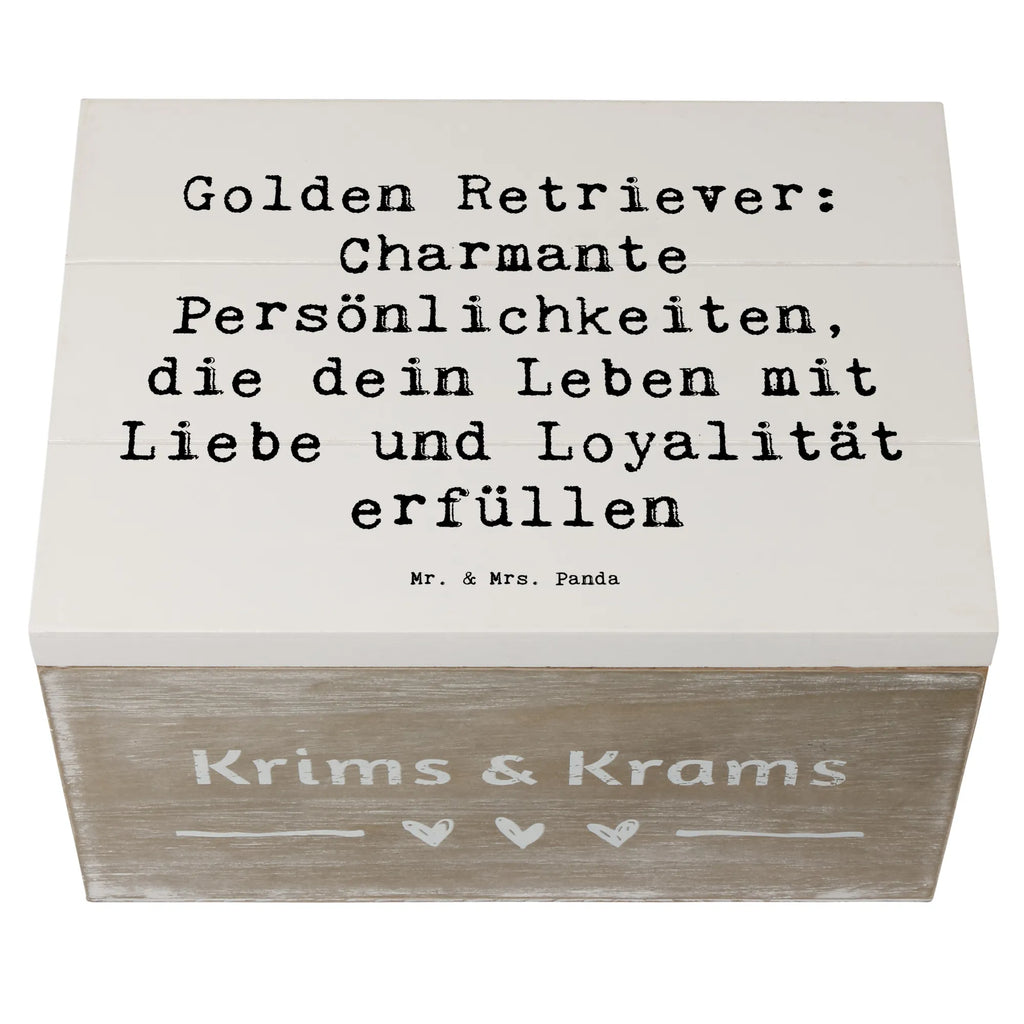 Holzkiste Spruch Golden Retriever Charme Holzkiste, Kiste, Schatzkiste, Truhe, Schatulle, XXL, Erinnerungsbox, Erinnerungskiste, Dekokiste, Aufbewahrungsbox, Geschenkbox, Geschenkdose, Hund, Hunderasse, Rassehund, Hundebesitzer, Geschenk, Tierfreund, Schenken, Welpe