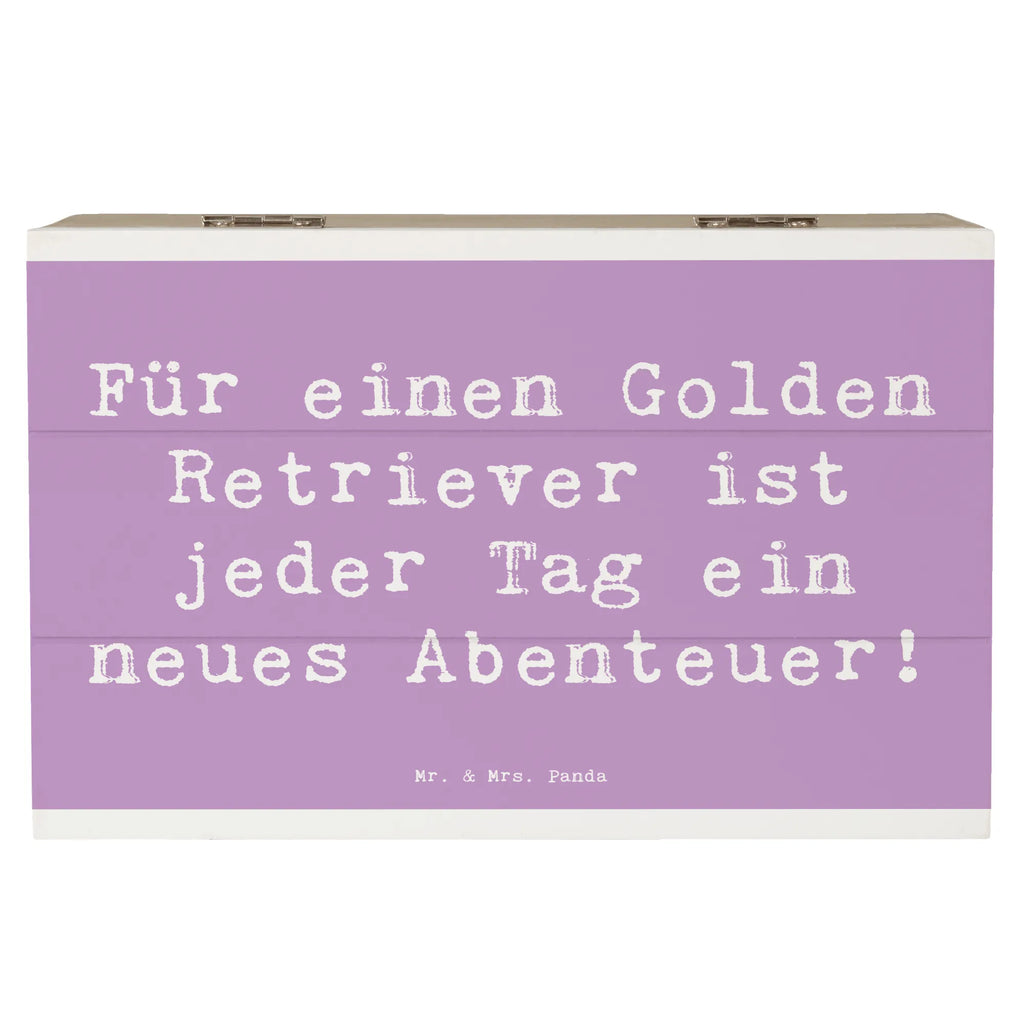 Holzkiste Spruch Golden Retriever Abenteuer Holzkiste, Kiste, Schatzkiste, Truhe, Schatulle, XXL, Erinnerungsbox, Erinnerungskiste, Dekokiste, Aufbewahrungsbox, Geschenkbox, Geschenkdose, Hund, Hunderasse, Rassehund, Hundebesitzer, Geschenk, Tierfreund, Schenken, Welpe