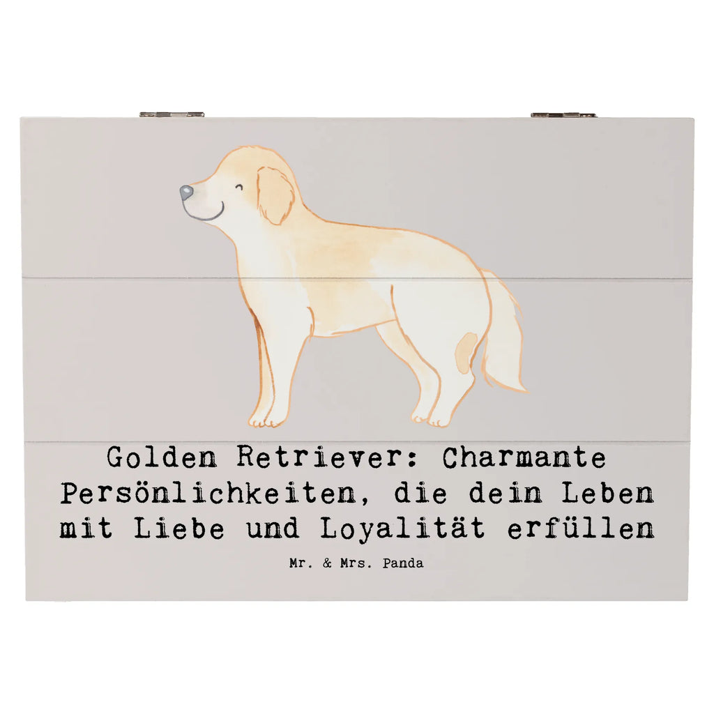 Holzkiste Golden Retriever Charme Holzkiste, Kiste, Schatzkiste, Truhe, Schatulle, XXL, Erinnerungsbox, Erinnerungskiste, Dekokiste, Aufbewahrungsbox, Geschenkbox, Geschenkdose, Hund, Hunderasse, Rassehund, Hundebesitzer, Geschenk, Tierfreund, Schenken, Welpe