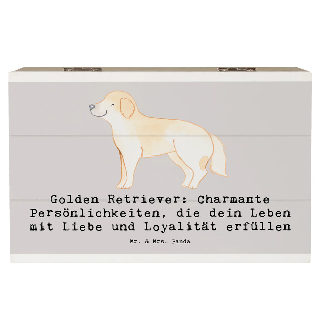 Holzkiste Golden Retriever Charme Holzkiste, Kiste, Schatzkiste, Truhe, Schatulle, XXL, Erinnerungsbox, Erinnerungskiste, Dekokiste, Aufbewahrungsbox, Geschenkbox, Geschenkdose, Hund, Hunderasse, Rassehund, Hundebesitzer, Geschenk, Tierfreund, Schenken, Welpe