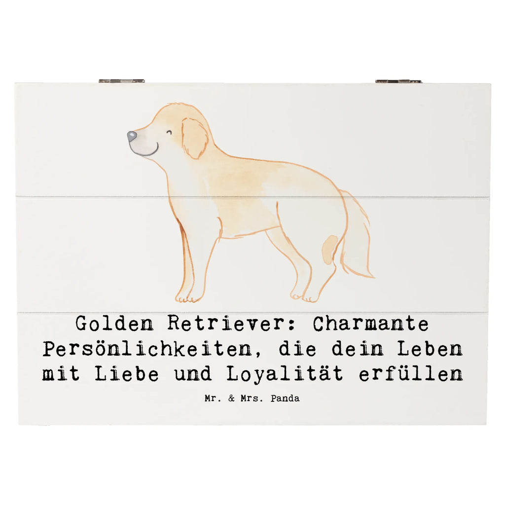 Holzkiste Golden Retriever Charme Holzkiste, Kiste, Schatzkiste, Truhe, Schatulle, XXL, Erinnerungsbox, Erinnerungskiste, Dekokiste, Aufbewahrungsbox, Geschenkbox, Geschenkdose, Hund, Hunderasse, Rassehund, Hundebesitzer, Geschenk, Tierfreund, Schenken, Welpe