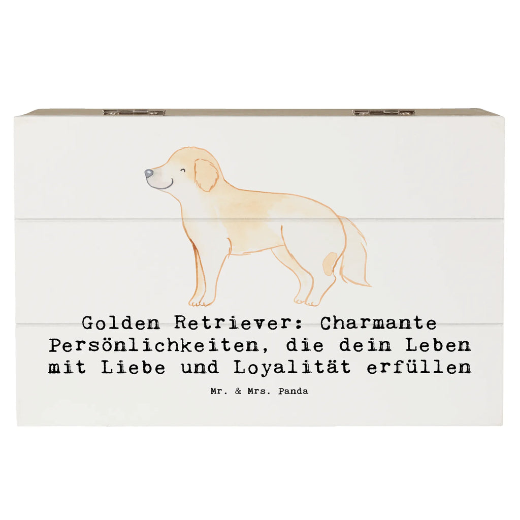 Holzkiste Golden Retriever Charme Holzkiste, Kiste, Schatzkiste, Truhe, Schatulle, XXL, Erinnerungsbox, Erinnerungskiste, Dekokiste, Aufbewahrungsbox, Geschenkbox, Geschenkdose, Hund, Hunderasse, Rassehund, Hundebesitzer, Geschenk, Tierfreund, Schenken, Welpe