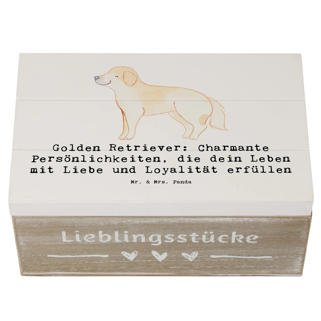 Holzkiste Golden Retriever Charme Holzkiste, Kiste, Schatzkiste, Truhe, Schatulle, XXL, Erinnerungsbox, Erinnerungskiste, Dekokiste, Aufbewahrungsbox, Geschenkbox, Geschenkdose, Hund, Hunderasse, Rassehund, Hundebesitzer, Geschenk, Tierfreund, Schenken, Welpe