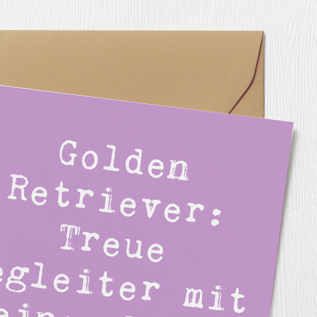 Deluxe Karte Spruch Golden Retriever Freund Karte, Grußkarte, Klappkarte, Einladungskarte, Glückwunschkarte, Hochzeitskarte, Geburtstagskarte, Hochwertige Grußkarte, Hochwertige Klappkarte, Hund, Hunderasse, Rassehund, Hundebesitzer, Geschenk, Tierfreund, Schenken, Welpe